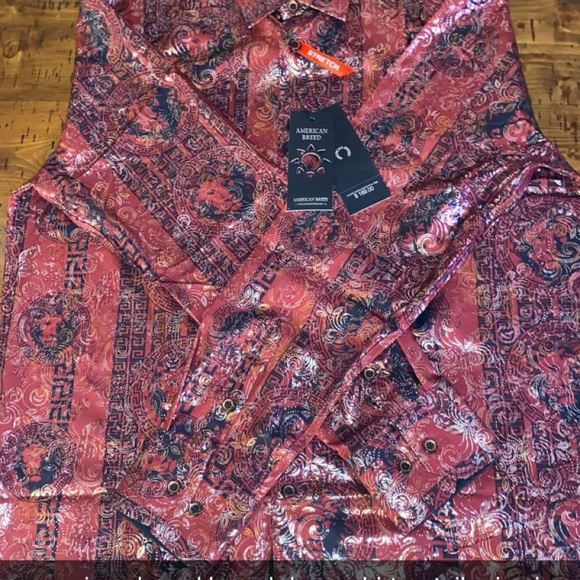 Other - American Breed Red Paisley Shirt